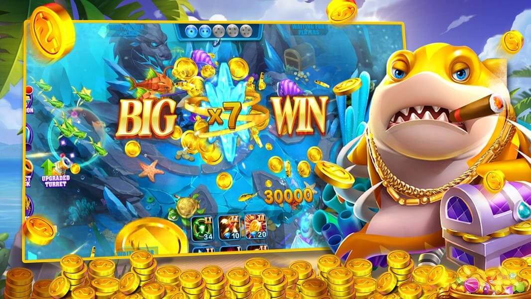 Player enjoying mobile fishing game action on LONGFU